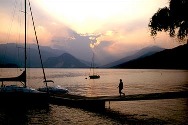 Italian romantic sunset